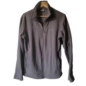 Columbia Fleece Jacket W/ Zipper Pockets & Sleeve Pocket Women's Large
